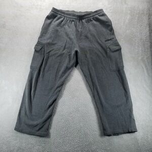 VTG And1 Pants Mens‎ XL Gray Fleece Cargo Straight Sweatpants Basketball Gym Y2K